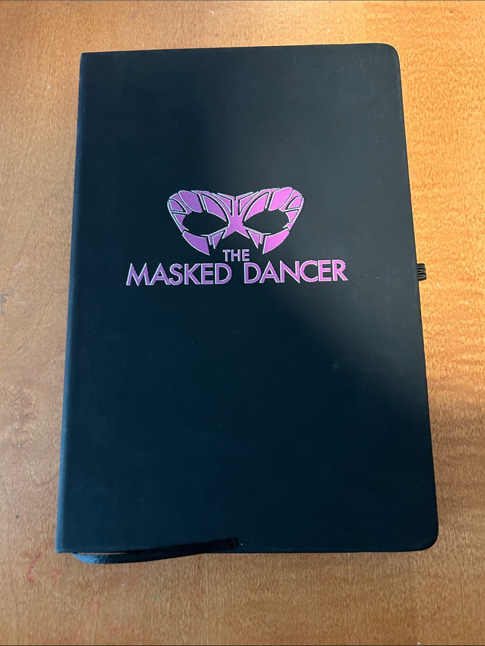 Masked dancer Black Notebook with Pink Logo